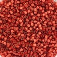 Miyuki delica beads 11/0 - Duracoat semi frosted silverlined dyed light watermelon DB-2173